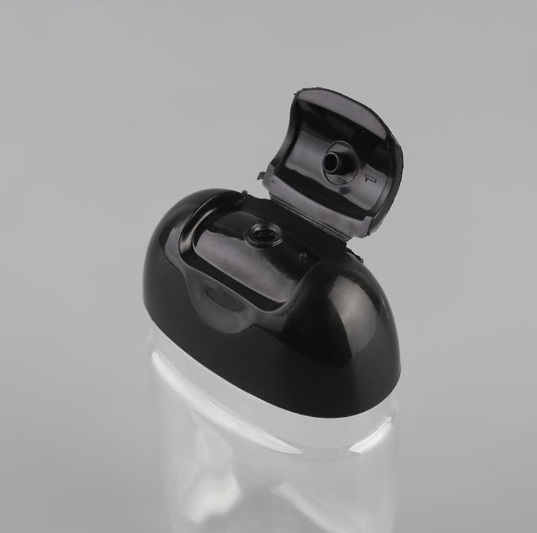 30ml hand sanitizer bottle PET plastic half round flip cap bottle children's carry hand-sanitizer bottles SN4899
