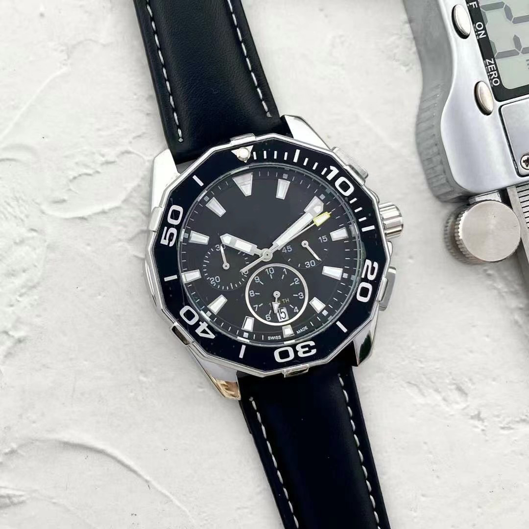 Quartz Movement Mens Watch All Dial Work Chronograph Stopwatch Leather Strap Luminous Waterproof Design Analog Wristwatch Car Racing Montre De Luxe
Quartz Movement Mens Watch All Dial Work Chronograph Stopwatch Leather Strap Luminous Waterproof Design Analog Wristwatch Car Racing Montre De Luxe