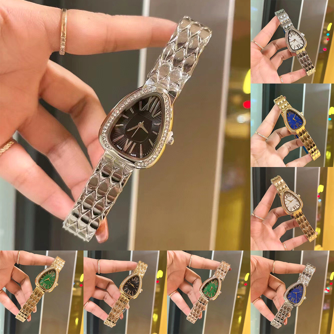 Women Watches Snake Style Quartz Movement Dress Watch Jewelry Splash Waterproof Fashion Wristwatch Design Clock Rose Gold Stainless Steel Strap Montre De Luxe
Women Watches Snake Style Quartz Movement Dress Watch Jewelry Splash Waterproof Fashion Wristwatch Design Clock Rose Gold Stainless Steel Strap Montre De Luxe