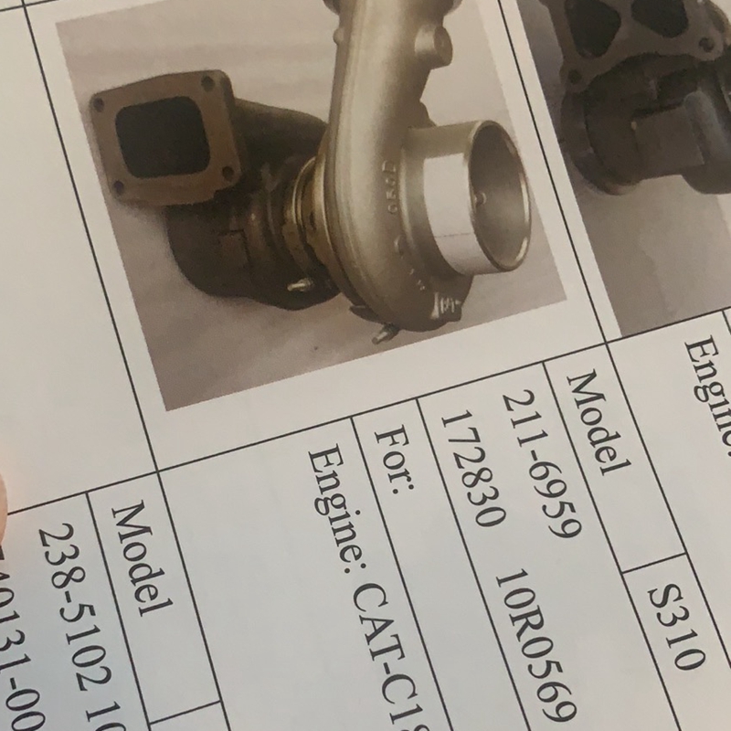 Turbo for CAT C18 air-cooling EPG S310 S310S089 3955392 211-6959 172830 211-8252 211-8251 10R0569 turbocharger