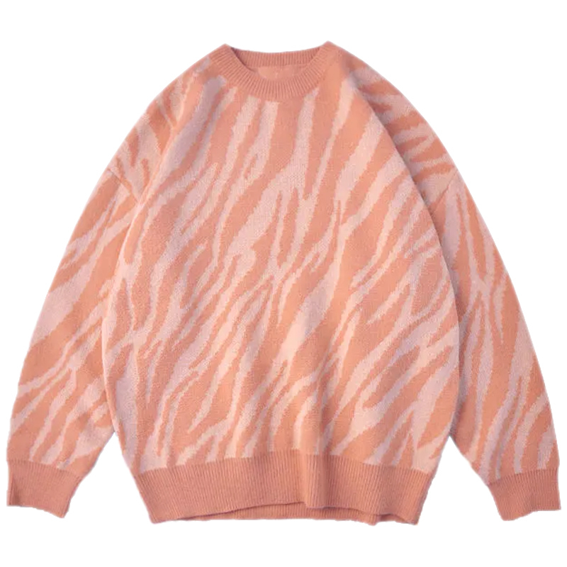 Men's Sweaters Zebra Sweater Men Autumn Hip Hop Harajuku Streetwear Vintage Loose Fashion Pullover Knit Couples Large Size Knitted 220924
