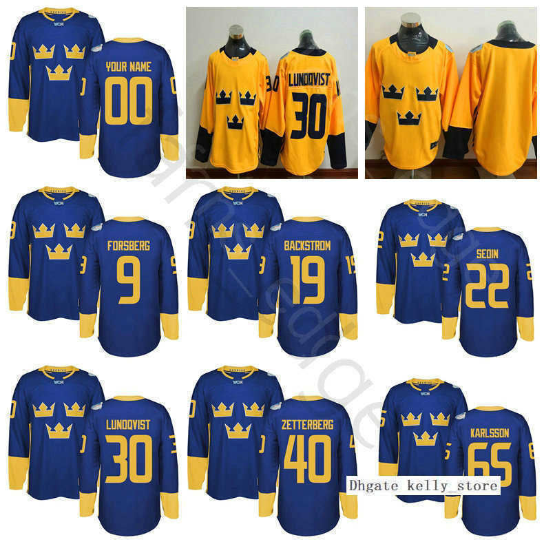 World Cup Sweden WCH 65 Erik Karlsson 30 Henrik Lundqvist 33 Henrik Sedin 40 Henrik 77 Victor Hedman Ice Hockey Jerseys, Gold
World Cup Sweden WCH 65 Erik Karlsson 30 Henrik Lundqvist 33 Henrik Sedin 40 Henrik 77 Victor Hedman Ice Hockey Jerseys, Gold