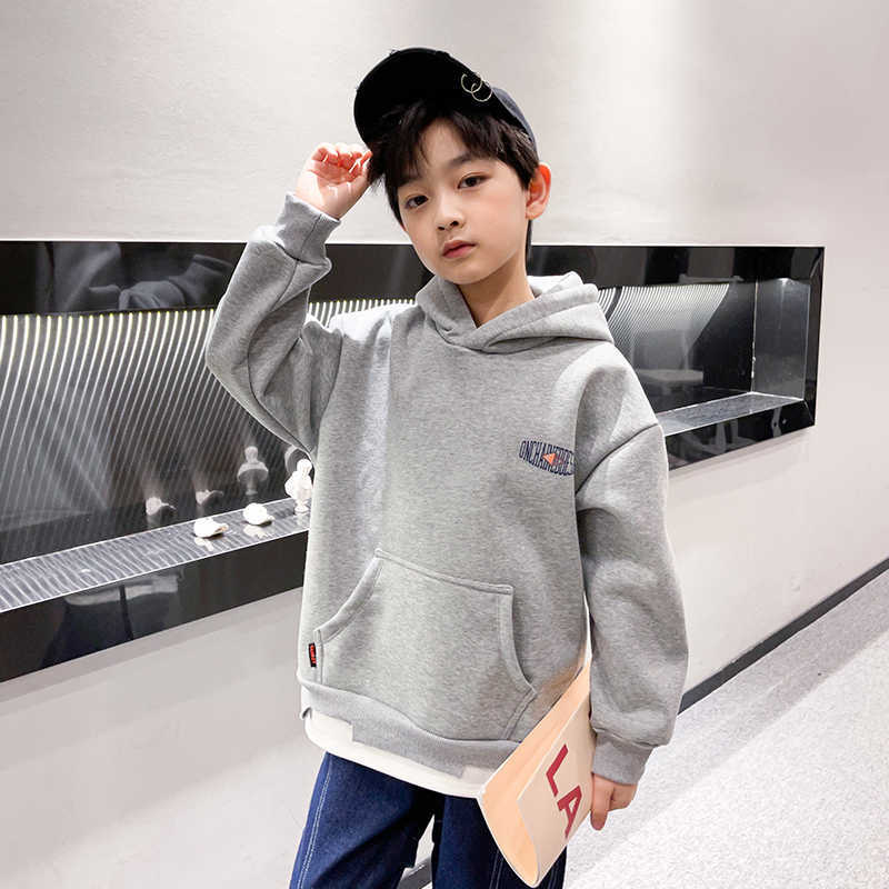 Pullover Fashion Boys Sweatshirt Hoodies Casual Streetwear Loose Harajuku Cool Hoodie Clothes for Teens 6 8 10 12 14 years 220924
