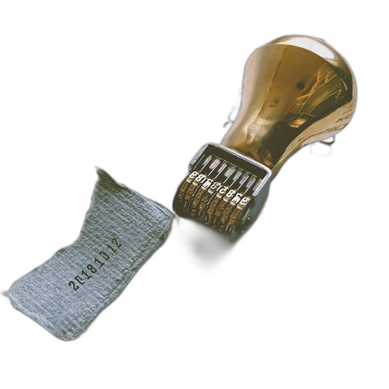 Craft Tools Retro Roller Date Stamp Copper Metal Calendar Time9354629