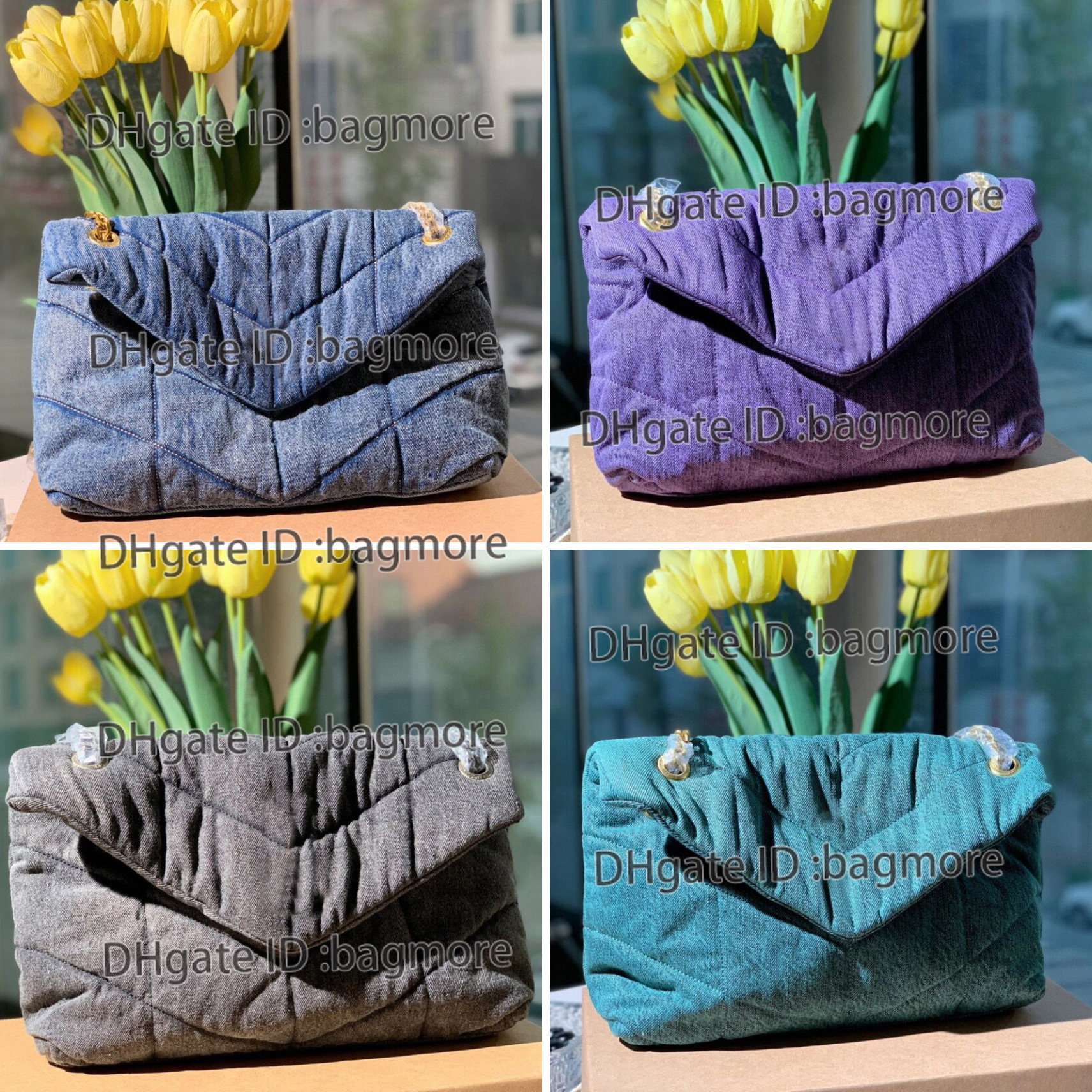LOULOU Puffer Denim Jeans shoulder bag gold chain Multi Color luxurys designers flap bags women ladies tote clutch handbags purse messenger crossbody shopping bags, Red
LOULOU Puffer Denim Jeans shoulder bag gold chain Multi Color luxurys designers flap bags women ladies tote clutch handbags purse messenger crossbody shopping bags, Red