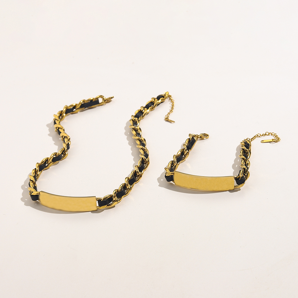 Never Fading 14K Gold Plated Luxury Brand Designer Letter Pendants Necklaces Leather Bracelet Stainless Steel Choker Pendant Necklace Chain Jewelry Accessories
Never Fading 14K Gold Plated Luxury Brand Designer Letter Pendants Necklaces Leather Bracelet Stainless Steel Choker Pendant Necklace Chain Jewelry Accessories