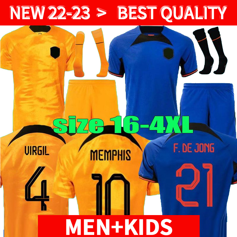 022 Netherlands MEMPHIS soccer jersey 22 23 DE JONG Holland DE LIGT WIJNALDUM VAN DIJK Adult men kids kit sets DUMFRIES football shirt, Black
022 Netherlands MEMPHIS soccer jersey 22 23 DE JONG Holland DE LIGT WIJNALDUM VAN DIJK Adult men kids kit sets DUMFRIES football shirt, Black