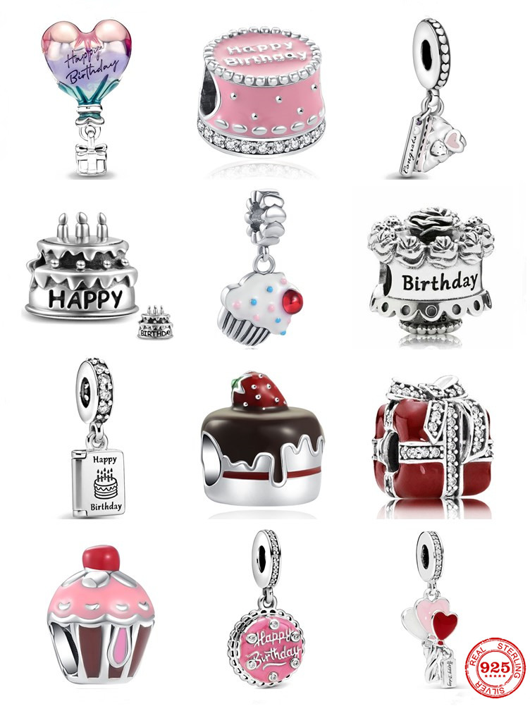 925 Silver Fit Pandora Charm 925 Bracelet hot air balloon Charms happy birthday Beads Cake charms set Pendant DIY Fine Beads Jewelry
925 Silver Fit Pandora Charm 925 Bracelet hot air balloon Charms happy birthday Beads Cake charms set Pendant DIY Fine Beads Jewelry
