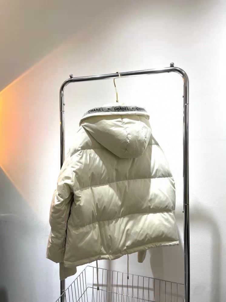 Womans Designer Channel Down JEAN Jacket Autumn And Winter Women Puffer Jackets Coat Embroidery C Lapel Hooded Zipper Casual Short