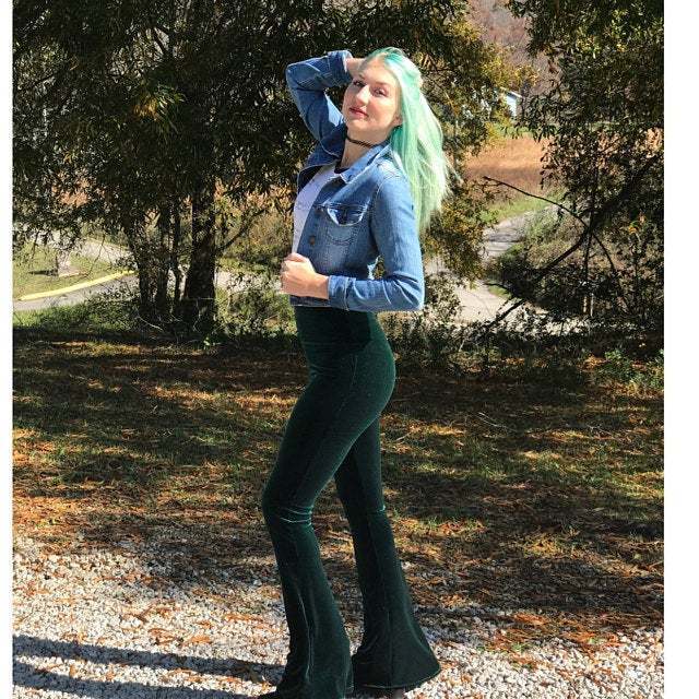 Women's Pants Y2k Velvet Flares High Waist Flare Pant Spring Summer Festival Clothes Stretchy Trousers Hippie Boho Tight Bottoms 220922