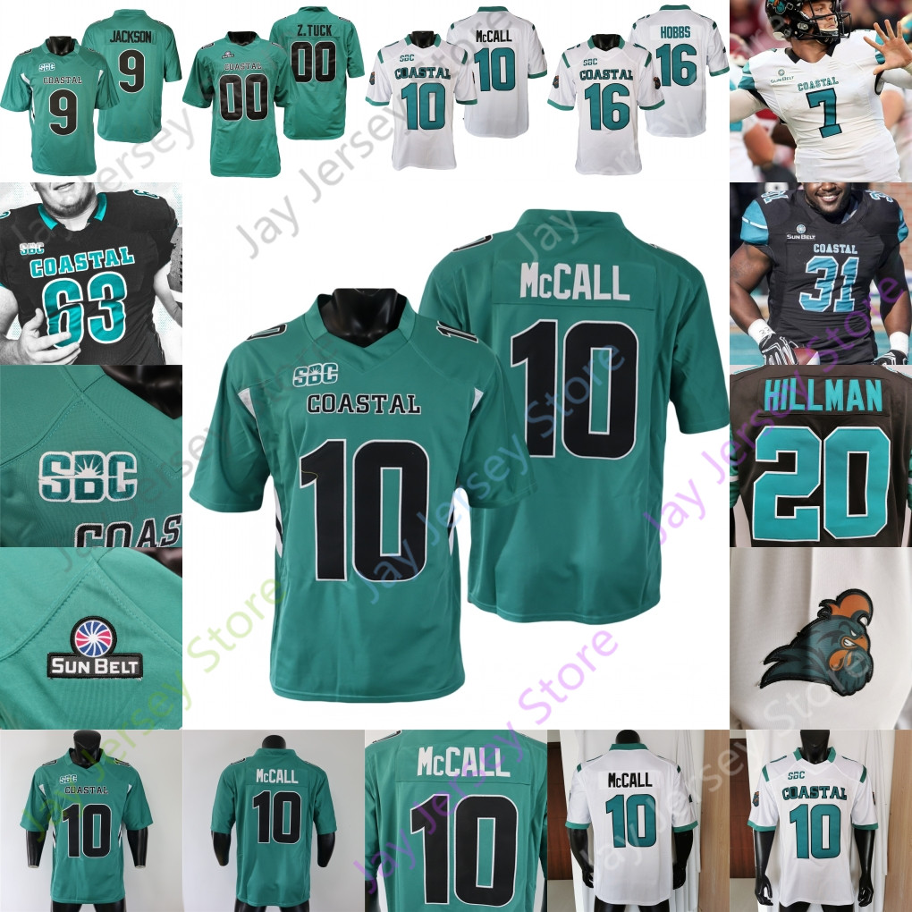 Coastal Carolina Chanticleers Football Jersey NCAA College Grayson McCall Reese White CJ Beasley Tyson Mobley Sam Pinckney JT Killen Jenkins Boykin
Coastal Carolina Chanticleers Football Jersey NCAA College Grayson McCall Reese White CJ Beasley Tyson Mobley Sam Pinckney JT Killen Jenkins Boykin