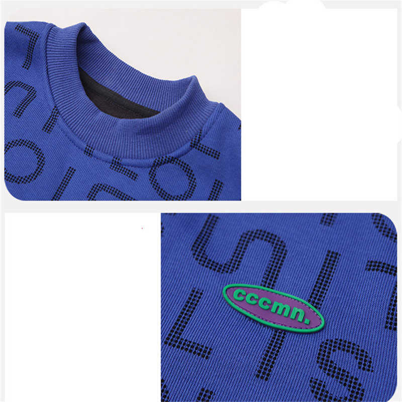 Pullover Teenager Fashion Tops for Boys Cotton Sweatshirts Children Spring Autumn Letter Print Long Sleeve T Shirts 6 8 10 12 14Years 220924
