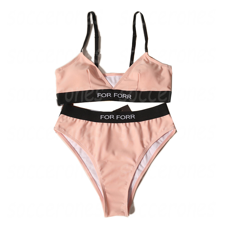Letters Womens Bikini Swimwear Vintage Summer Split Swimsuit Beach Holiday Bra Briefs Bathing Suits, Pink with label
Letters Womens Bikini Swimwear Vintage Summer Split Swimsuit Beach Holiday Bra Briefs Bathing Suits, Pink with label