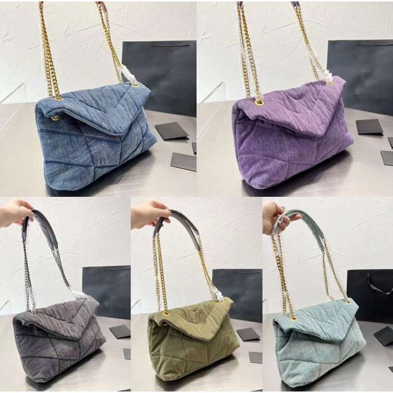 Evening Bags Luxury Bags Washed Denim Messenger Bag Puffer Fashion Classic Flap Bag Pocket Chain Cowboy Crossbody High Quality Designer Wom, Blue
Evening Bags Luxury Bags Washed Denim Messenger Bag Puffer Fashion Classic Flap Bag Pocket Chain Cowboy Crossbody High Quality Designer Wom, Blue