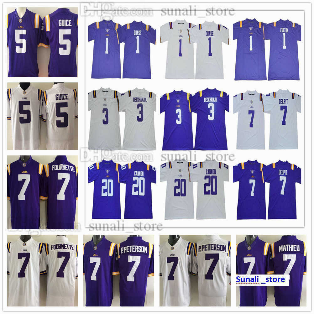 American College Football Wear LSU Tigers College 1 JaMarr Chase Jersey Kristian Fulton 3 Odell Beckham Jr 5 Derrius Guice 7 Grant Delpit Leonard Fournette Patrick, Purple
American College Football Wear LSU Tigers College 1 JaMarr Chase Jersey Kristian Fulton 3 Odell Beckham Jr 5 Derrius Guice 7 Grant Delpit Leonard Fournette Patrick, Purple