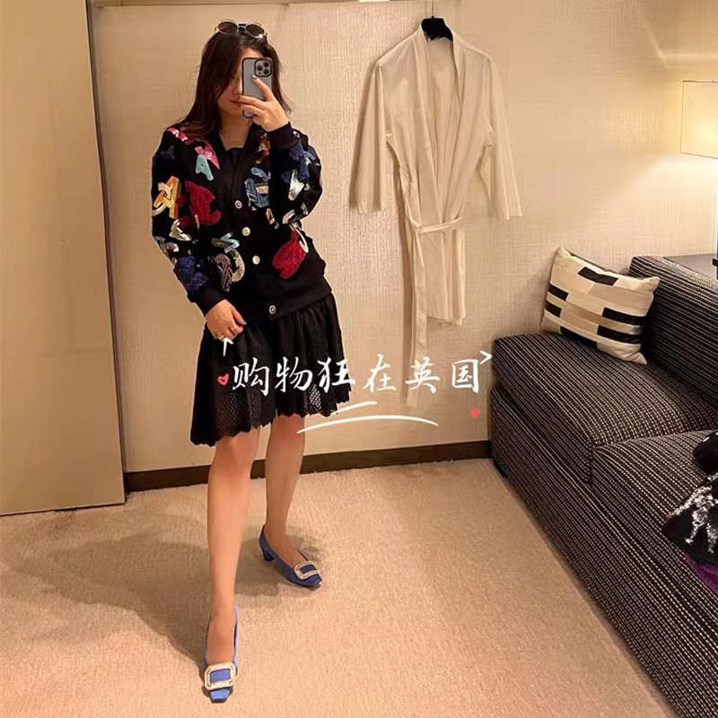 Womens Knits Tees Runway Sweater Cardigan Women Single Breasted Long Sleeve Casual VNeck High Street Knitted Clothes Traf Outwear Tops Pull Femme 2209