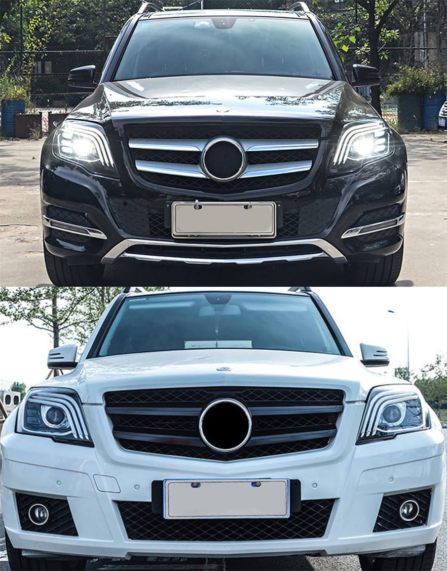 Car Lights For GLK 20 08-20 15 X204 LED Headlights Modification Upgrade S Class Style DRL Dynamic Turn Signal Lamp Assembly