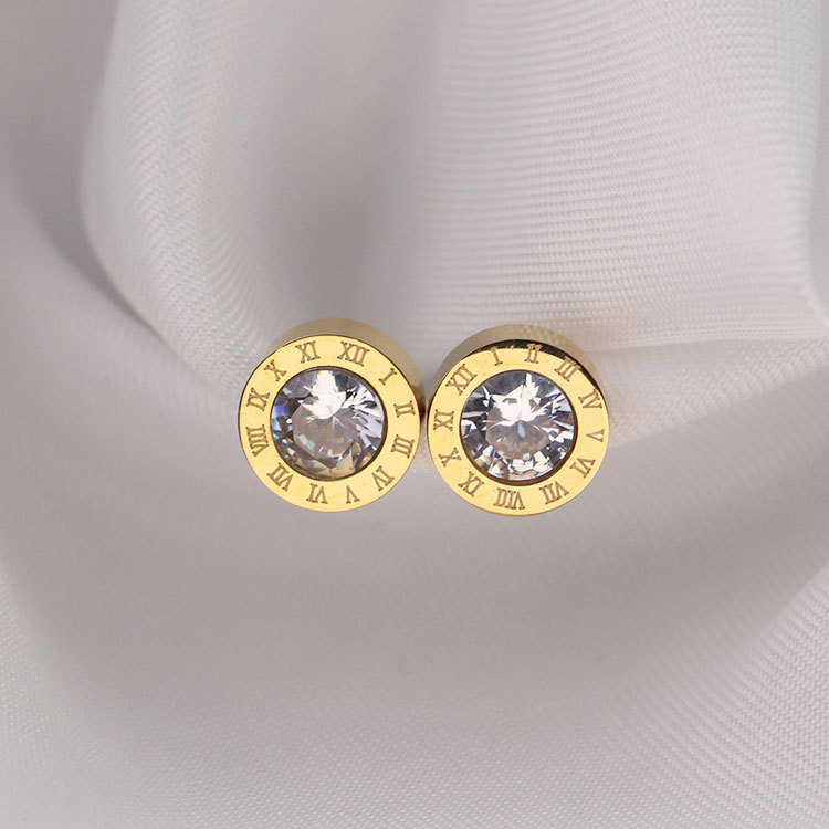 Cute Size Women Fashion Stud With Diamond Titanium Steel Designer Engagement Earrings
Cute Size Women Fashion Stud With Diamond Titanium Steel Designer Engagement Earrings