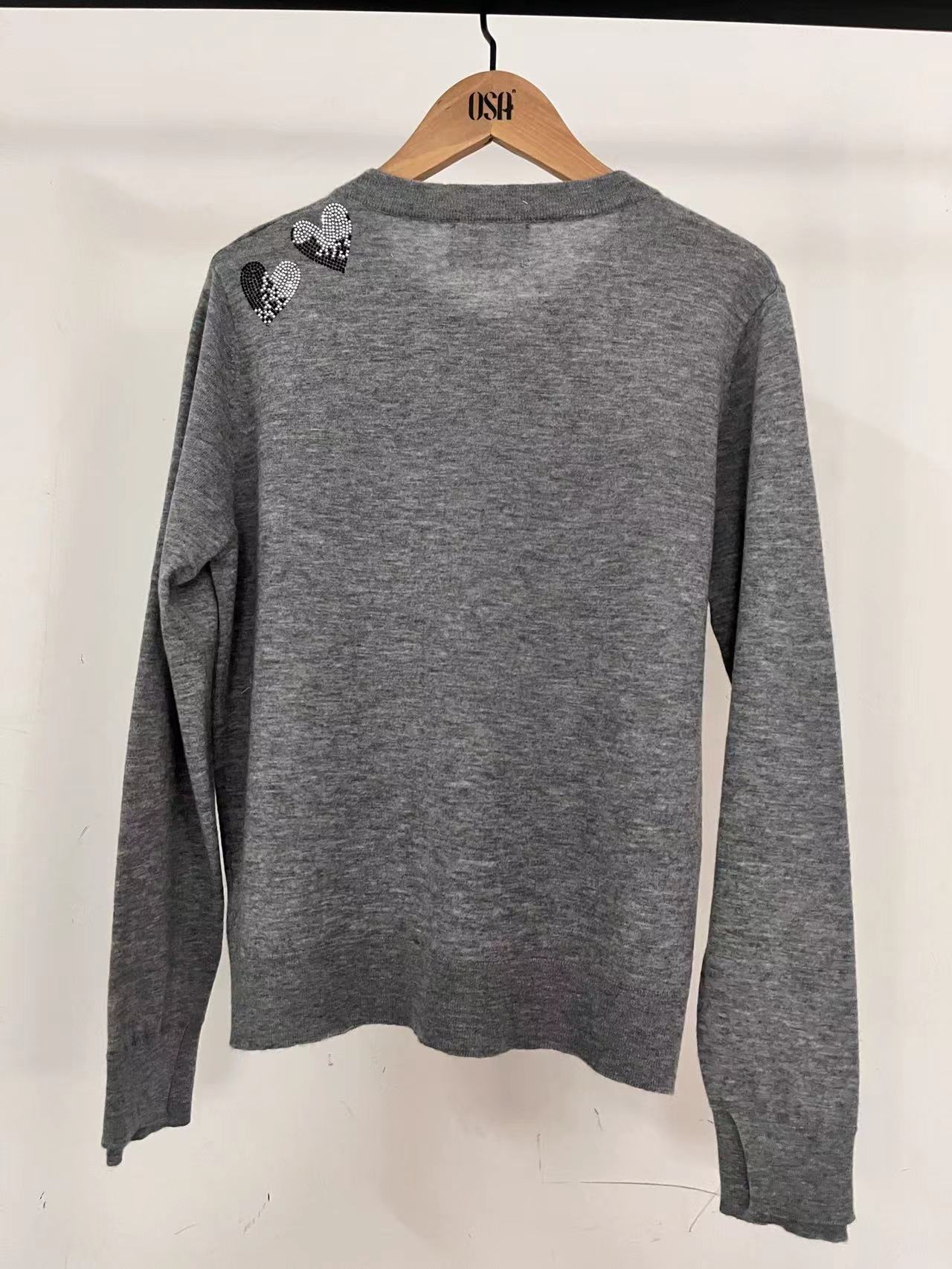 Womens Knits Tees Women Slim Long Sleeve Sweater Single Breasted Thin Stars Rhinestones Oneck Ladies Knitted Cardigan Top 2 Colors 220923