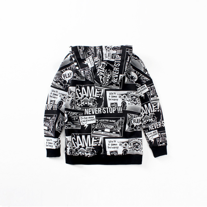 Pullover Kids Hoodies Childen Cartoon Clothes Korean Teenage Boys Loose Sport Tops Spring Long Sleeve Sweatshirts 4 14 Years LP220924