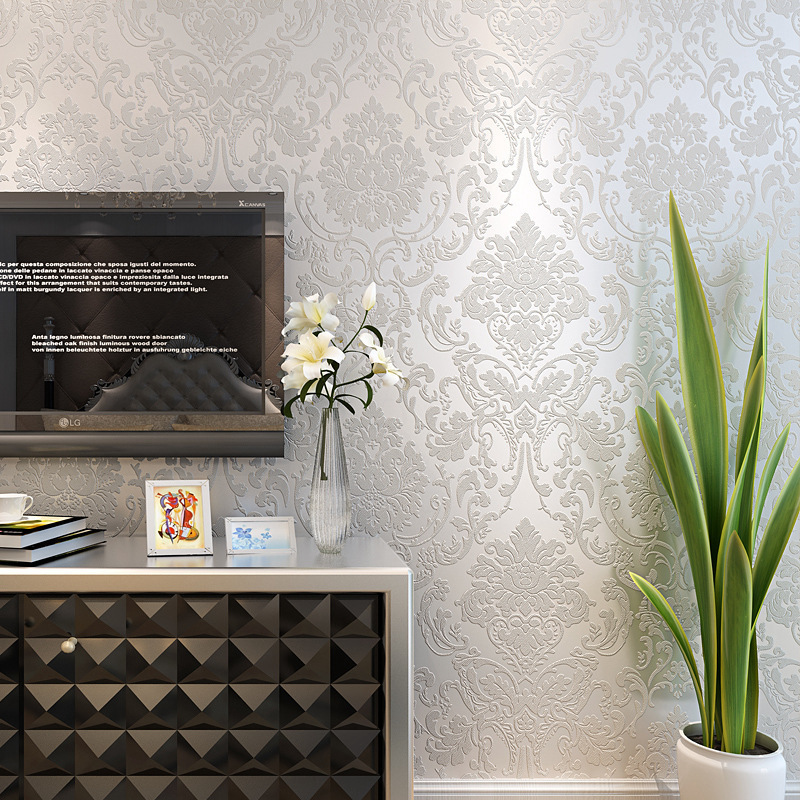 Wallpapers White Yellow 3d Embossed Flower Mural Wallpaper Peel and Stick Floral Living Room Self Adhesive for Bedroom Walls 220927