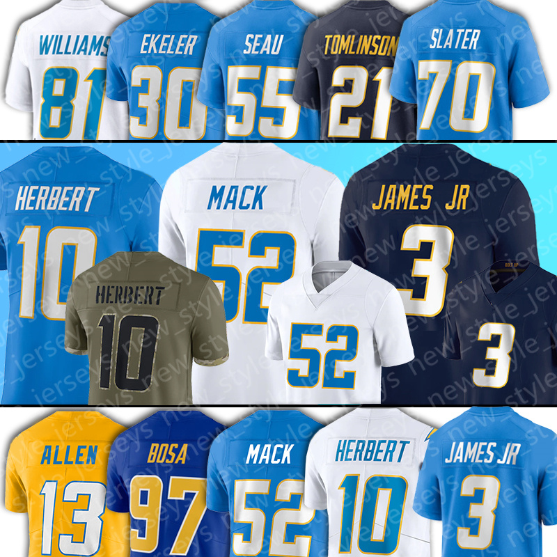 Los 10 Angeles Justin Herbert Chargeres Football Jerseys Joey Bosa Keenan Allen Derwin James J.C. Jackson Khalil Mack Rashawn Slater Austin, Women(s d)
Los 10 Angeles Justin Herbert Chargeres Football Jerseys Joey Bosa Keenan Allen Derwin James J.C. Jackson Khalil Mack Rashawn Slater Austin, Women(s d)