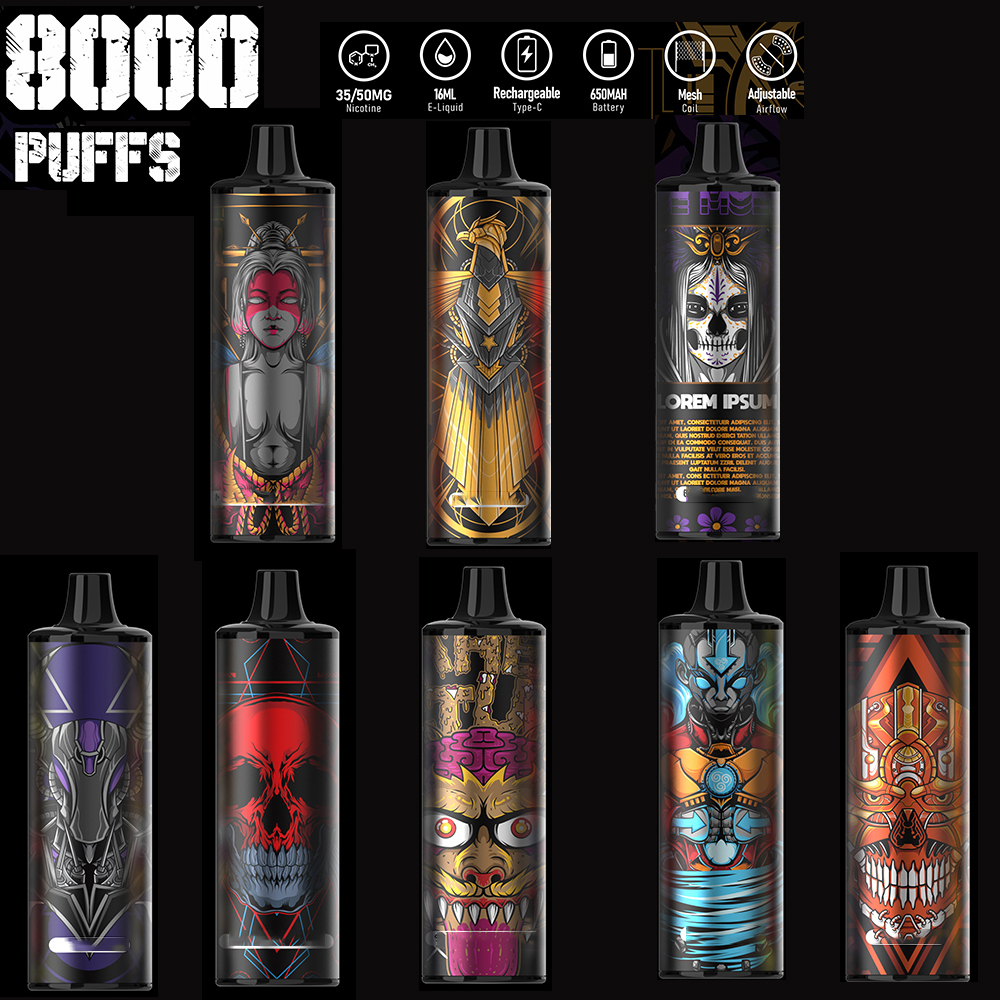 KK Energy 8000 vapes Disposable E cigarettes 8000 Puffs Vape Pen 16ml Pre-filled Pods Mesh Coil Cartridge 650mAh Rechargeable Battery VS RANDM
KK Energy 8000 vapes Disposable E cigarettes 8000 Puffs Vape Pen 16ml Pre-filled Pods Mesh Coil Cartridge 650mAh Rechargeable Battery VS RANDM