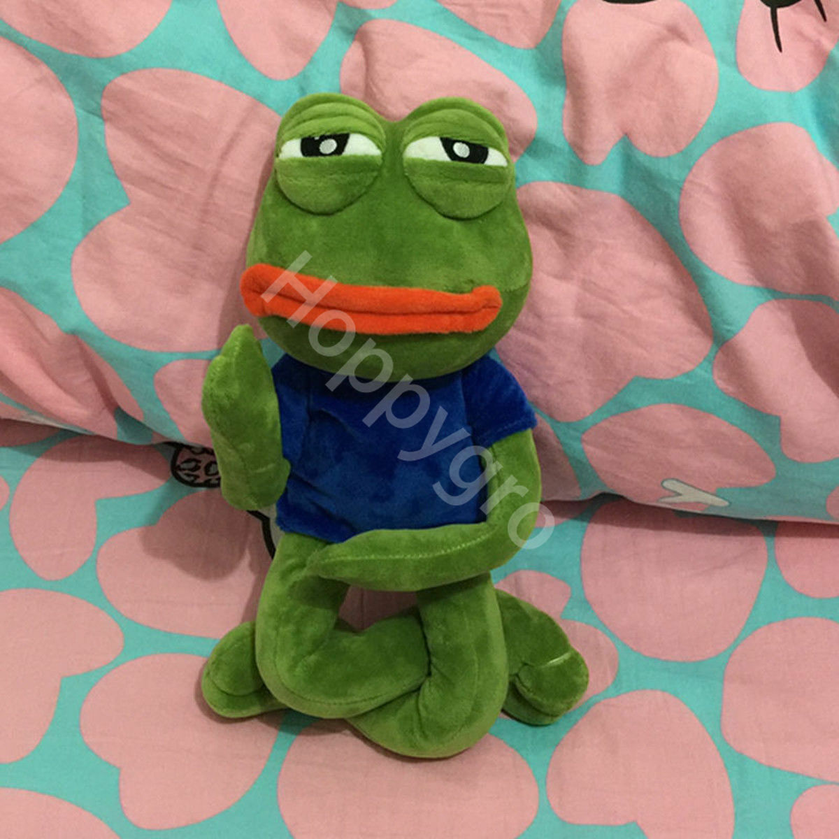Plush Dolls 45cm Sad Frog Toy Soft Stuffed Pillow Magic Expression Pepe The Animal Doll Birthday GIfts For Kids 220924