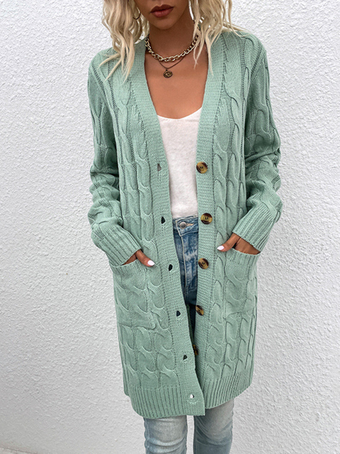 Womens Knits Tees Autumn Winter Women Casual Loose Cardigans Sweater Long Sleeve Knitted Coats Female Long Tops Streetwear Knitwear Outerwear 220923