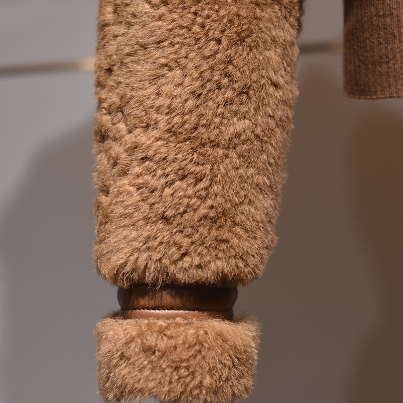 Women's Fur Faux Fur Lautaro Winter Warm Thick Patchwork Faux Fur Coat Women Long Sleeve zipper Turndown Collar Stylish Fluffy Jacket Fashion 220