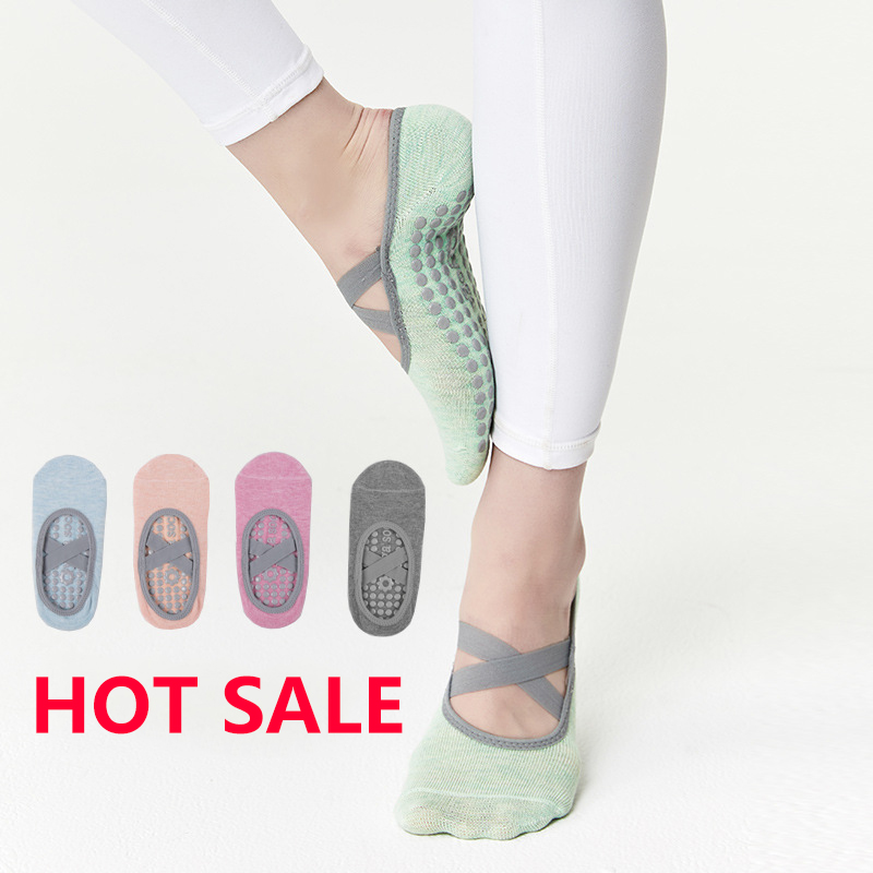 New Non Slip Yoga Socks Ladies Ballet Dance Sports Socks for Fitness Gym Women Quick-Dry Damping Sock