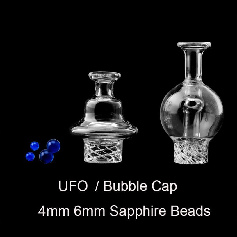 New Glass UFO Bubble Cap Spinning Carb Cap With 6mm Sapphire Beads For Beveled Edge Flat Top Thick Bottom Quartz Banger Nails2382
New Glass UFO Bubble Cap Spinning Carb Cap With 6mm Sapphire Beads For Beveled Edge Flat Top Thick Bottom Quartz Banger Nails2382