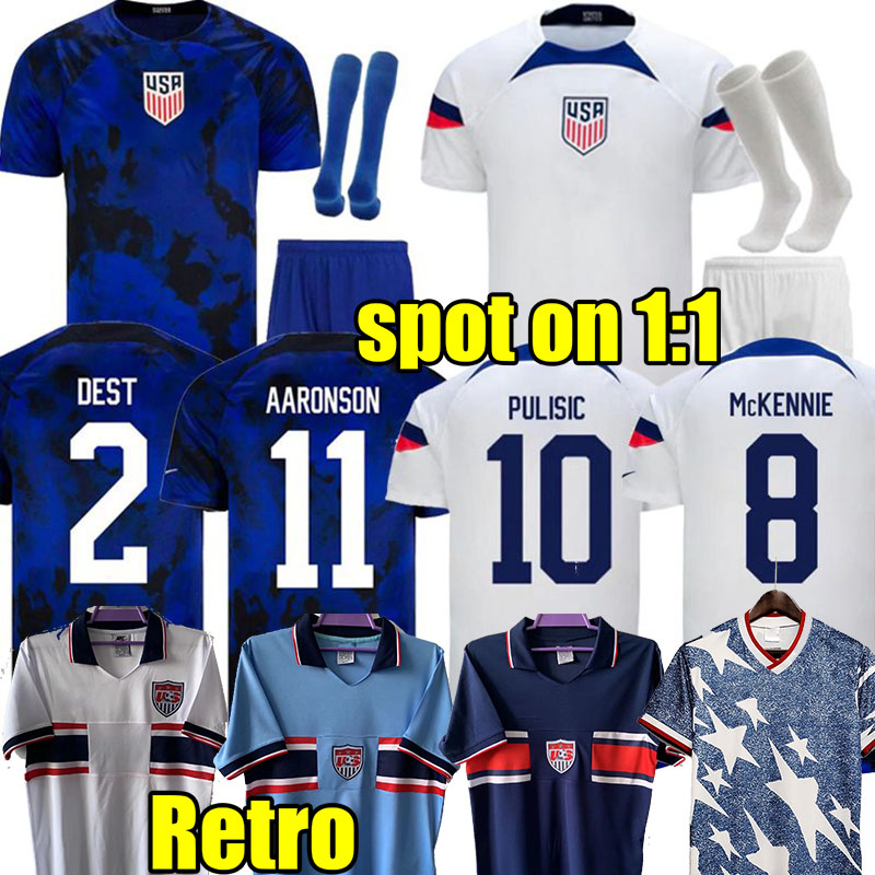 2022 USAS soccer jersey PULISIC AARONSON men kids kits united states football shirt top thailand quality REYNA McKENNIE DEST America jersey 1994 retro 70230 tee, Away patch
2022 USAS soccer jersey PULISIC AARONSON men kids kits united states football shirt top thailand quality REYNA McKENNIE DEST America jersey 1994 retro 70230 tee, Away patch