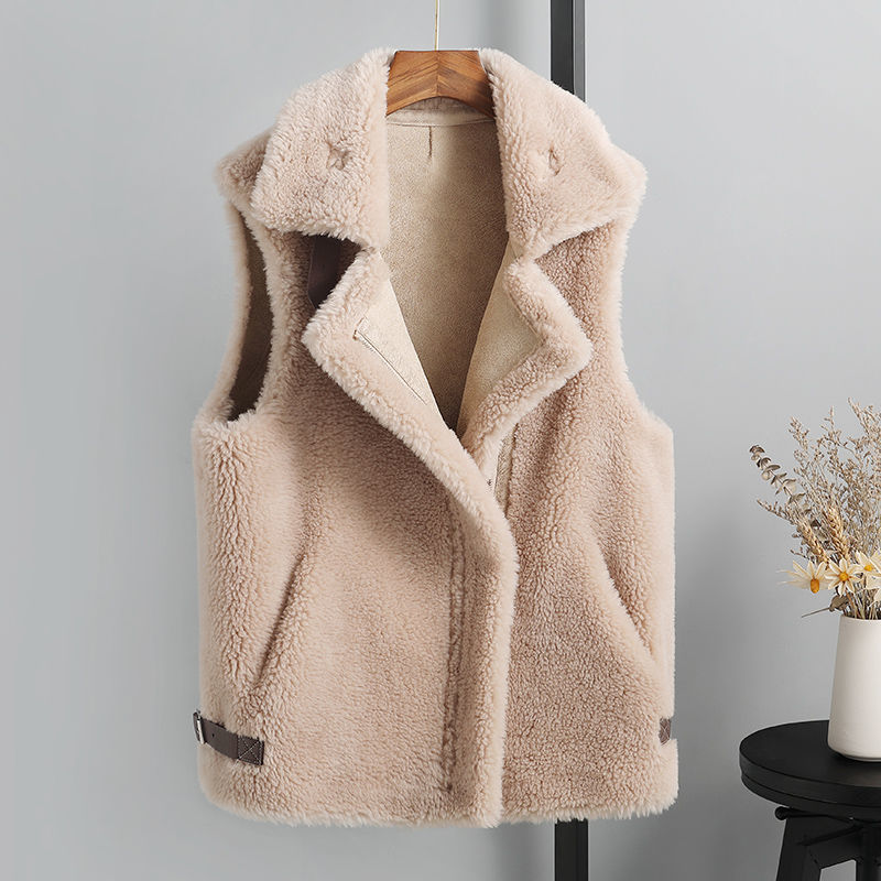 Womens Fur Faux Fur Women Autumn Winter Fashion Faux Fur Vest Female Elegant Casual Warm Outwear Ladies Coat Sleeveless Waistcoat Gilet C267 220927