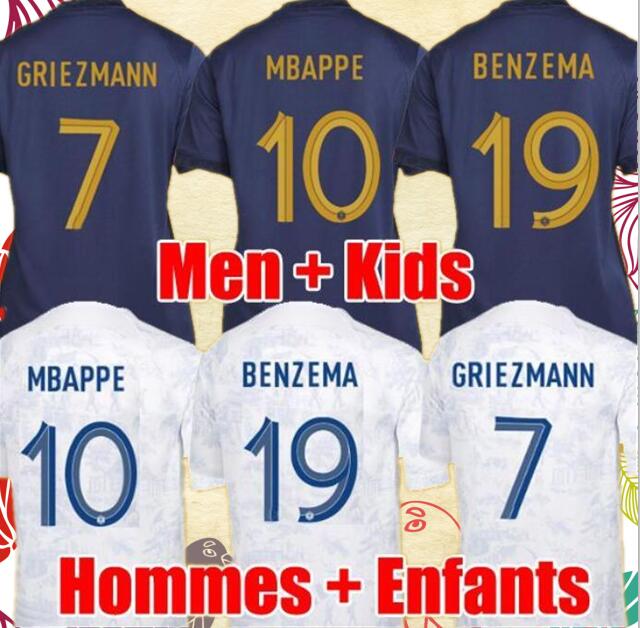 Maillots de football 2022 World Cup Soccer Jerseys French BENZEMA Football shirts MBAPPE GRIEZMANN POGBA kante maillot foot kit top shirt MEN kids sets, 2022 men away
Maillots de football 2022 World Cup Soccer Jerseys French BENZEMA Football shirts MBAPPE GRIEZMANN POGBA kante maillot foot kit top shirt MEN kids sets, 2022 men away