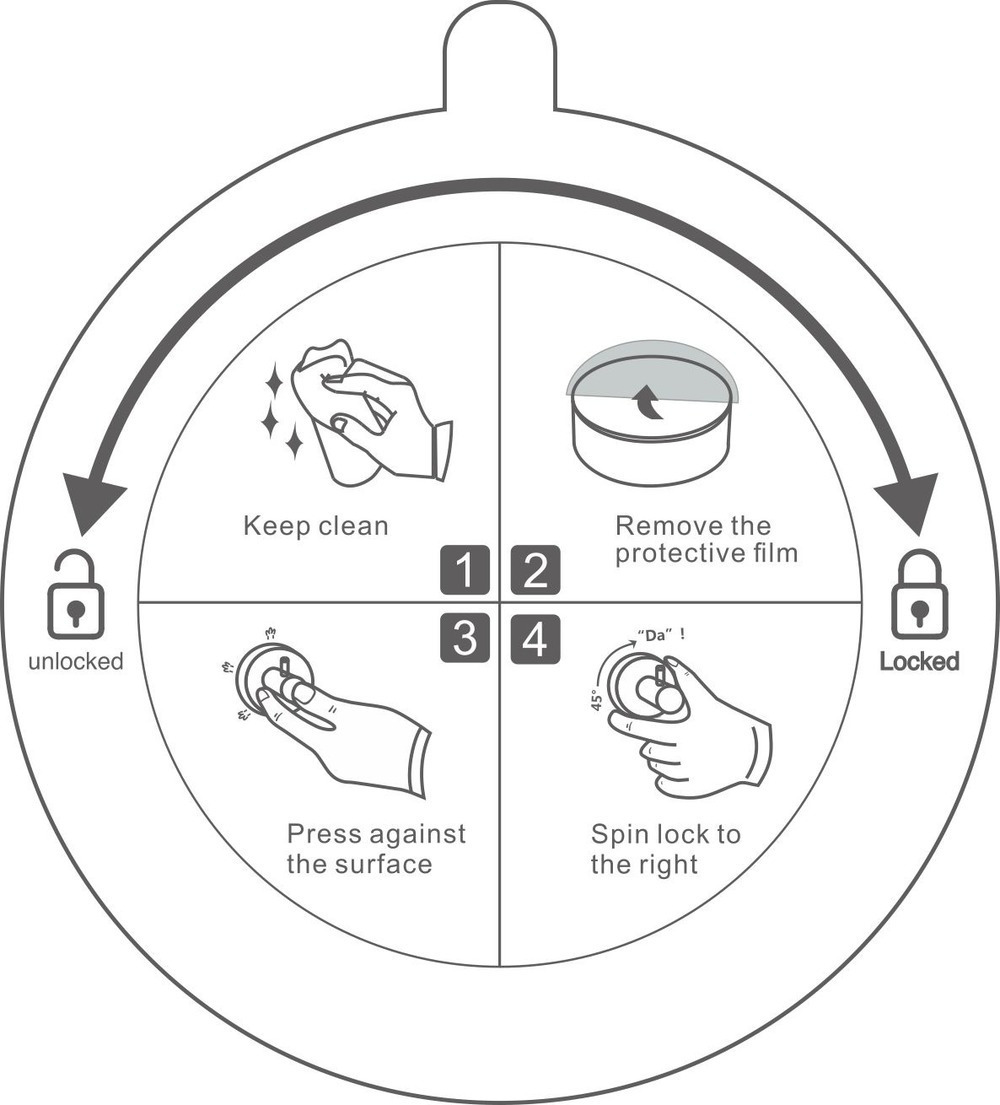 Other Faucets Showers Accs Vacuum Suction Cup Bidet Sprayer Bracket No punch Shower Head Holder Removable Wall Mount ABS Bathroom Accessories Black 22