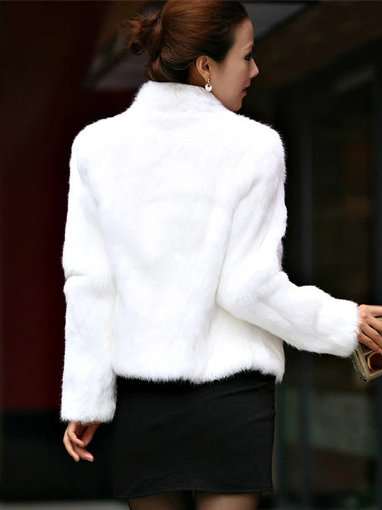 Women's Fur Faux Coat Fluffy Plush Coats Autumn And Winter Ladies Long Sleeve Special Woman Clothing Overcoat Female 220927