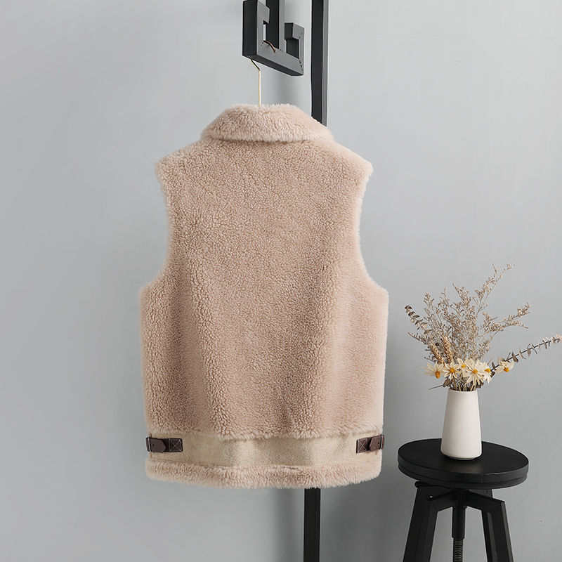 Womens Fur Faux Fur Women Autumn Winter Fashion Faux Fur Vest Female Elegant Casual Warm Outwear Ladies Coat Sleeveless Waistcoat Gilet C267 220927