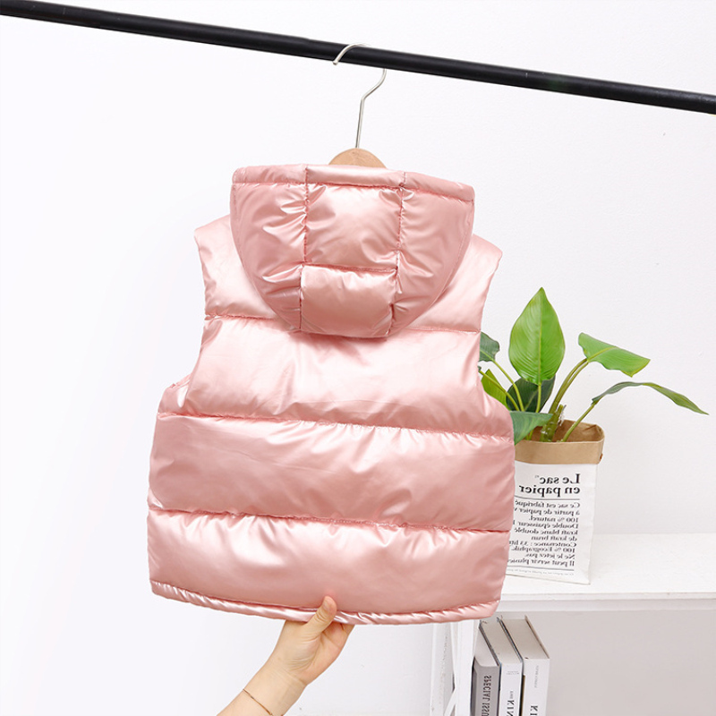 Waistcoat Girls Boys Baby's Kids Down Vest Waistcoat Cute Warm Plus Thicken Winter Autumn Outdoor Jacket Cardigan Children's Clothes 220927