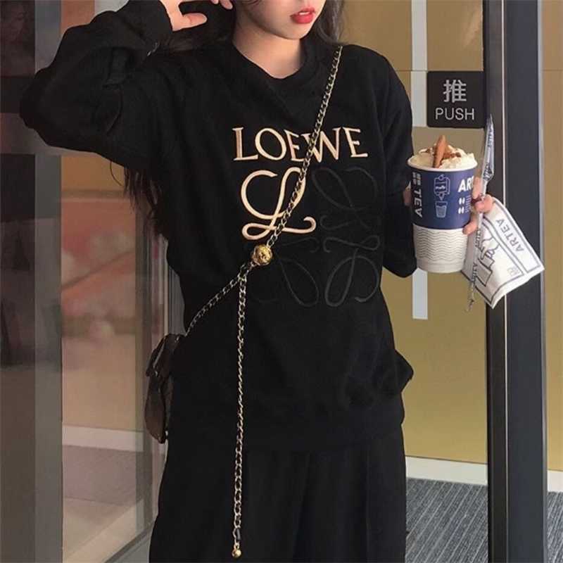 men hooded loews Lovers' sweater Luo Yiwei Four season Versatile Casual Undercoat 22 Women's Fashion Embroidery Pullover Long Sleeve Top jackets coats, Black
men hooded loews Lovers' sweater Luo Yiwei Four season Versatile Casual Undercoat 22 Women's Fashion Embroidery Pullover Long Sleeve Top jackets coats, Black