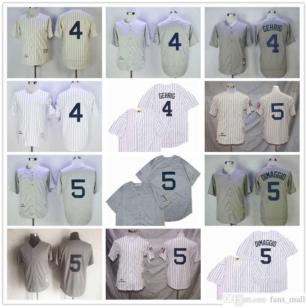 Mitchell and Ness Vintage Baseball 4 Lou Gehrig Jerseys NCAA Stitched 5 Joe DiMaggio Breathable Sport Beige White Gray 1939 Pullover, Mitchellness (with team name)
Mitchell and Ness Vintage Baseball 4 Lou Gehrig Jerseys NCAA Stitched 5 Joe DiMaggio Breathable Sport Beige White Gray 1939 Pullover, Mitchellness (with team name)