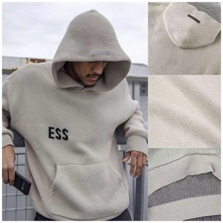 Men's Hoodies Sweatshirts Mens Designer Womens Ess Letter Knits Hoodie Sweaters Casual Essentials Hooded Pullo S101
Men's Hoodies Sweatshirts Mens Designer Womens Ess Letter Knits Hoodie Sweaters Casual Essentials Hooded Pullo S101