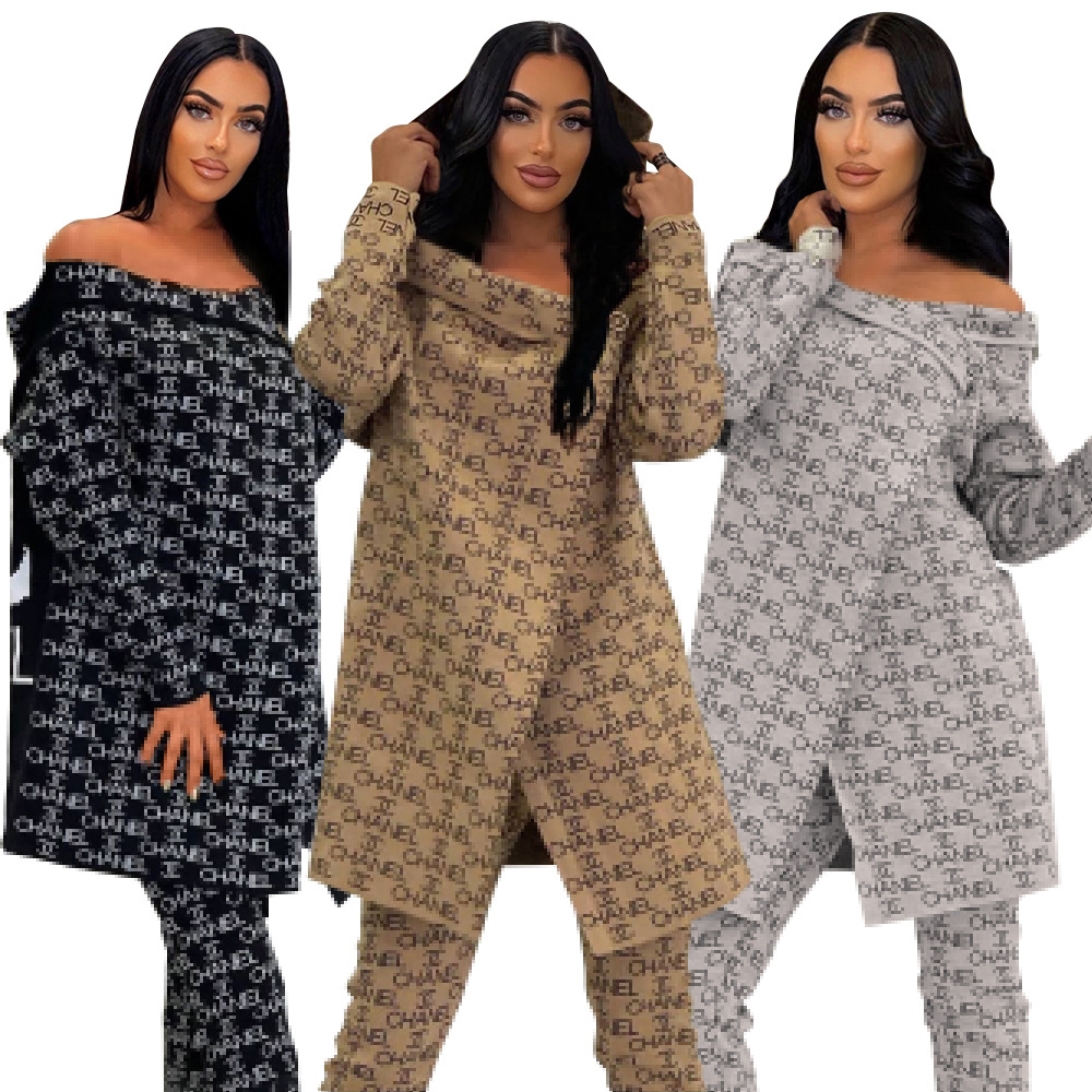 Fashion Tracksuits Long Sleeve Thicken Hooded Sweatshirts 2 Piece Set Casual Sport Suit Women Tracksuit Set Dress Jackets And Pants Size S-2XL