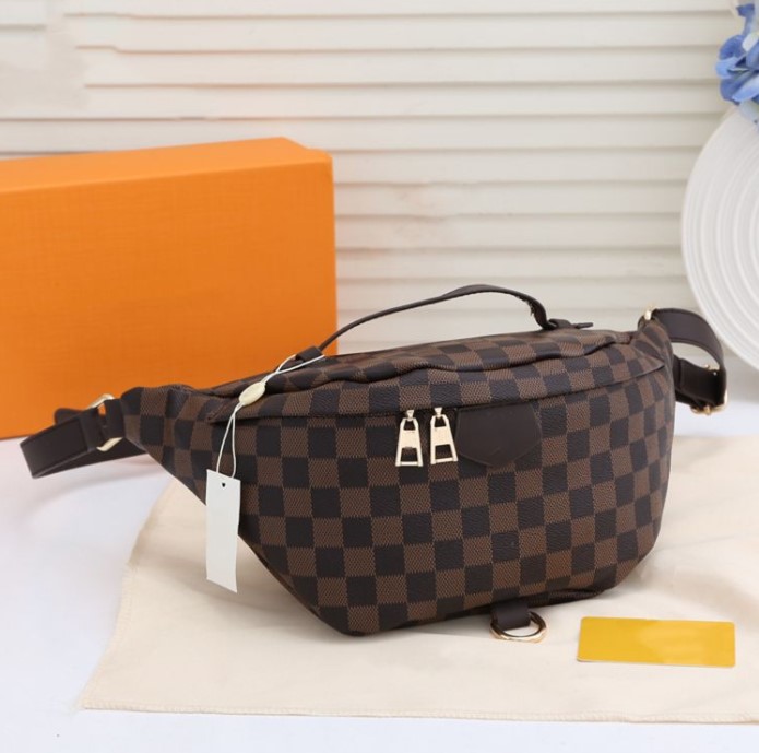 Quality Bumbag Cross Body Designer Shoulder Bag Brown flower Luxury Genuine Leather Waist Bags Temperament Fanny Pack Bum Waist pocket