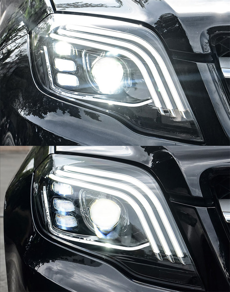 Car Lights For GLK 20 08-20 15 X204 LED Headlights Modification Upgrade S Class Style DRL Dynamic Turn Signal Lamp Assembly