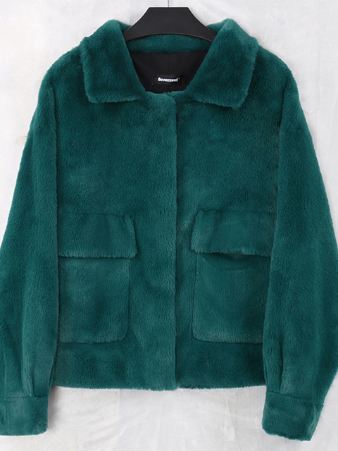 Womens Fur Faux Fur Nerazzurri Purple Blue Short Light Soft Faux Fur Coat Women Long Sleeve Pockets Womens Fall Fashion Plus Size Furry Jacket 220927