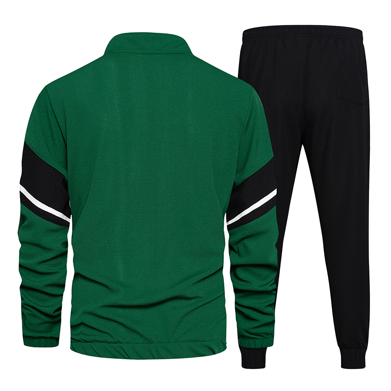 2022 New Men Casual Set Jacket Sweatpants Two Piece Outfits Sets Autumn Fleece Men's Sports Tracksuit Fashion Streetwear US Size