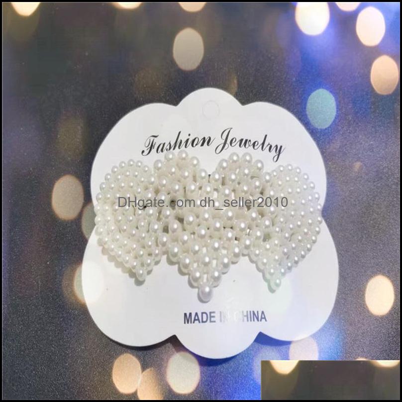 Hair Clips Barrettes Girl Pearl Hair Clips Ins Simplicity Top Clamp Bb Hairpin Fashion Jewelry For Women Independent Packing Leaf 0 Dhl7I