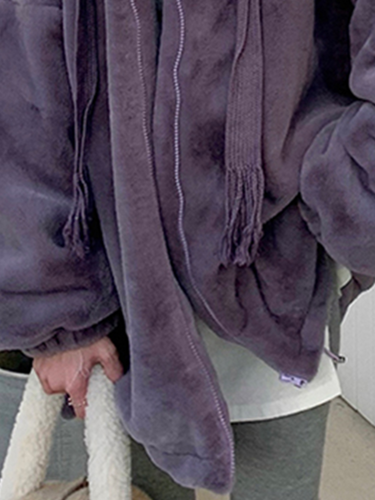 Womens Fur Faux Fur Lautaro Winter Oversized Warm Soft Faux Fur Hoodie Sweatshirts Women Drop Shoulder Long Sleeve Loose Casual Fluffy Jacket 220927