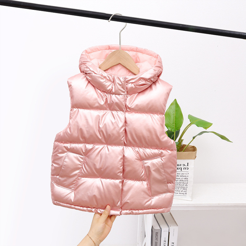 Waistcoat Girls Boys Baby's Kids Down Vest Waistcoat Cute Warm Plus Thicken Winter Autumn Outdoor Jacket Cardigan Children's Clothes 220927